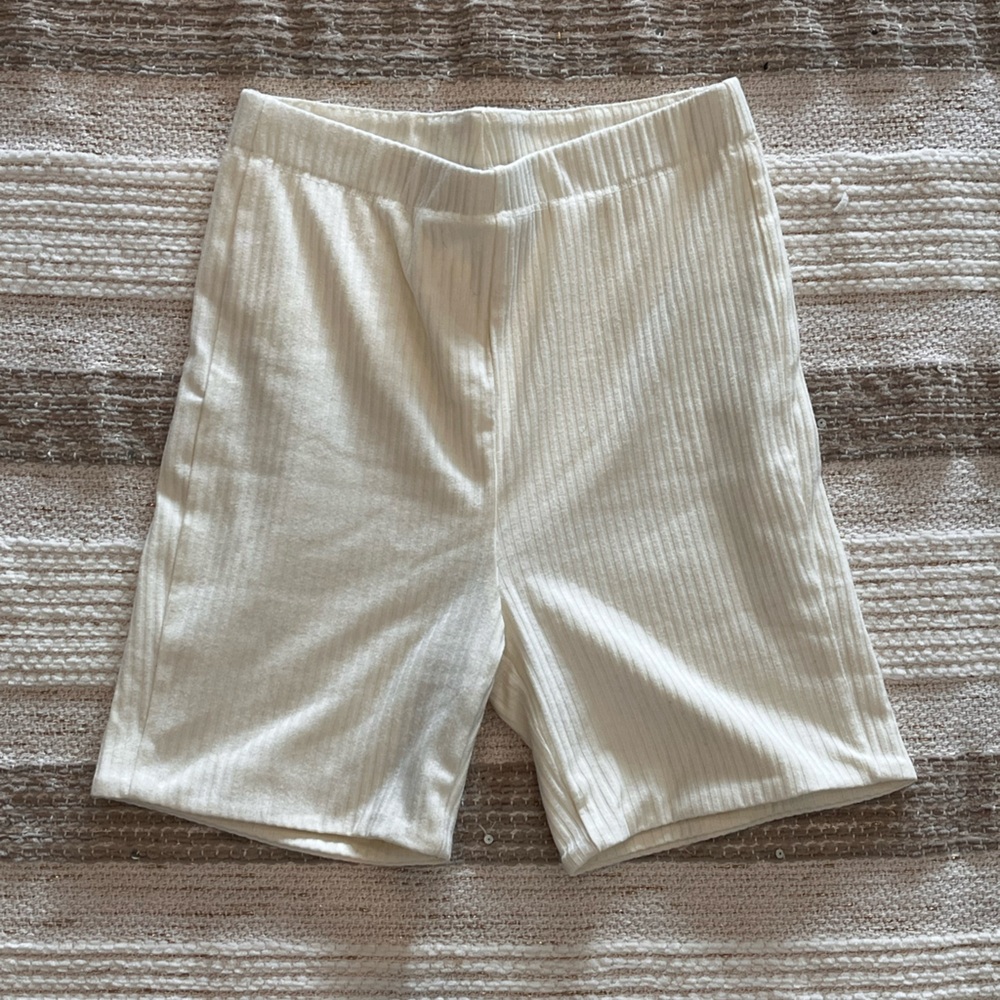 Princess Polly Cream Bike Shorts